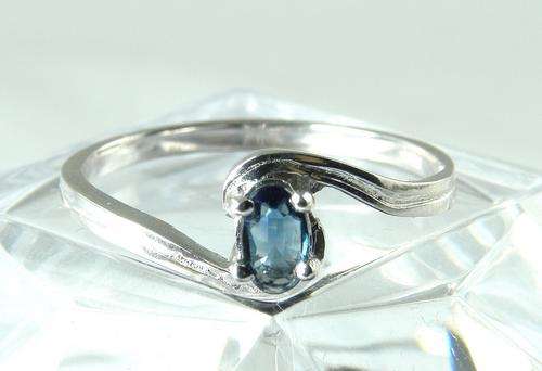 925 Sterling Silver Natral A-Grade Sapphire Ring